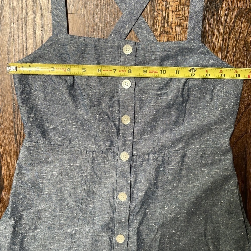 Madewell Chambray Button Front Dress - Picture 7 of 10